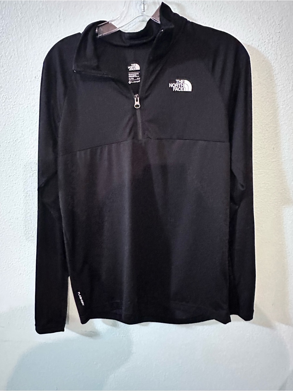 The North Face Black Boys' FlashDry Quarter-Zip Pullover